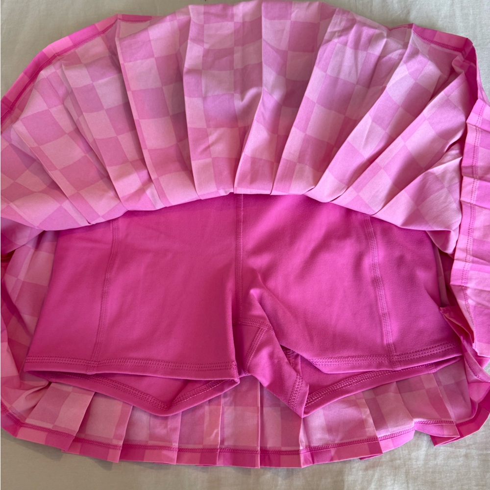 JoyLab Pink Checkered Mini Skirt - Picture 3 of 4